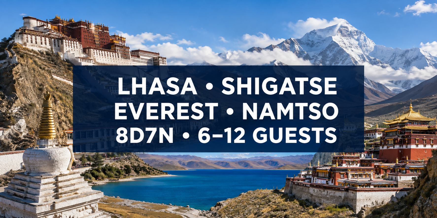 Lhasa + Nyingchi + Shigatse + Mount Everest + Namtso Lake 11 days