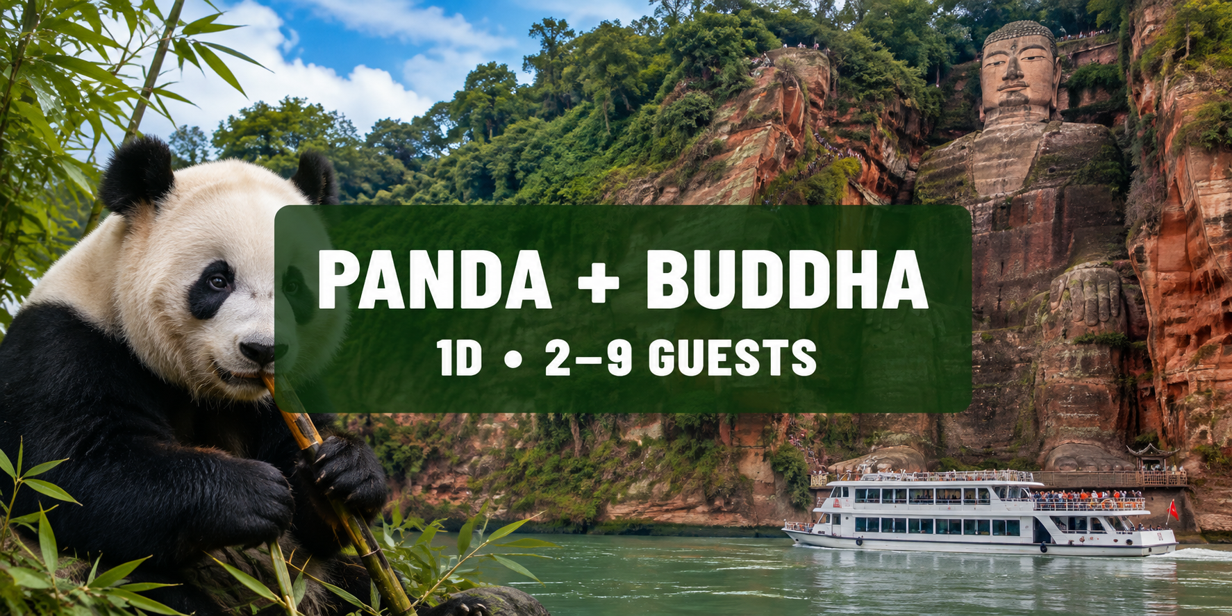 Panda Base VS Leshan Giant Budda 